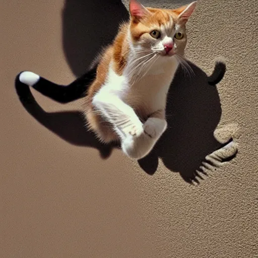 Prompt: cat jumping 1 0 0 1