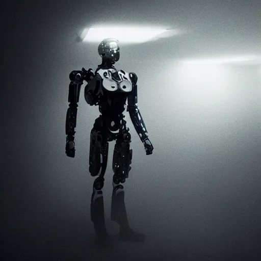 Image similar to movie still of a cyborg, cinematic composition, cinematic light, by alejandro jodoroswky