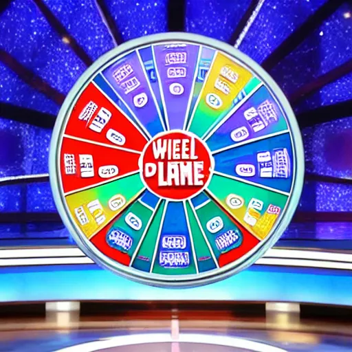 Image similar to broadcast still of wheel of fortune board with 4 empty spaces