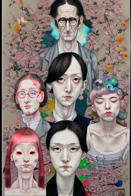 Prompt: full view, from a distance, of marcel duchamp, style of yoshii chie and hikari shimoda and martine johanna, highly detailed