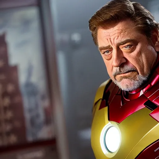 Prompt: john goodman as iron man