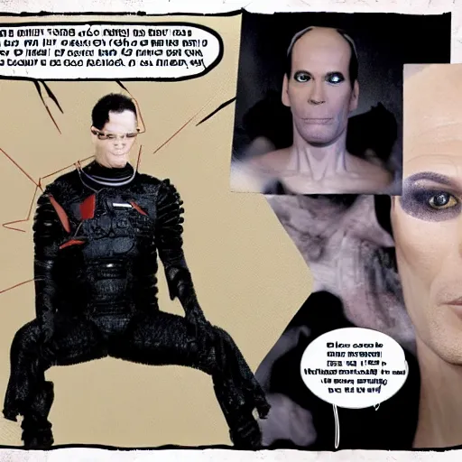 Image similar to locutus of borg being fabulous, broadway style