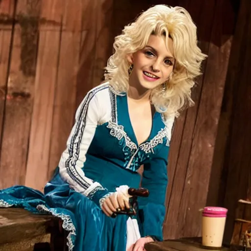 Image similar to emma watson as dolly parton