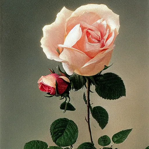 Prompt: rose by ivan shishkin