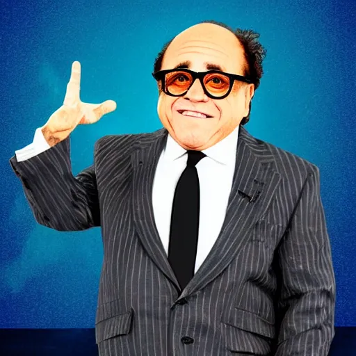 Image similar to danny devito made of a dorito