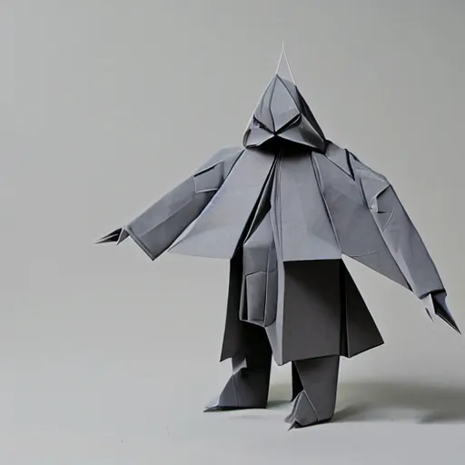 Prompt: [ 🐋 as 🐘 as 🤖 ] origami [ kim jung gi ] [ adams, ansel ]