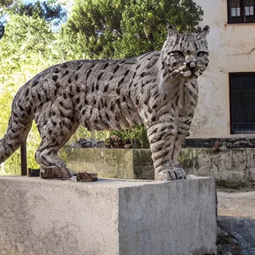 Image similar to iberian lynx sculpture in sabugal, portugal