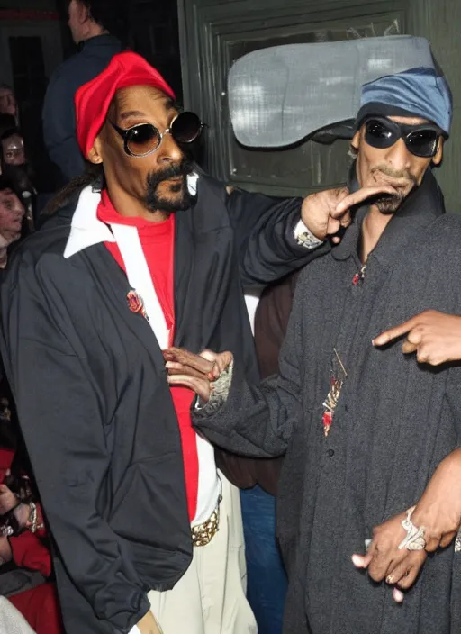 Prompt: Distributing hat on Snoop dogg,harry potter