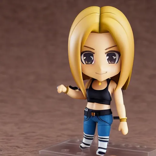 Prompt: Jennifer Aniston in a Nendoroid anime style