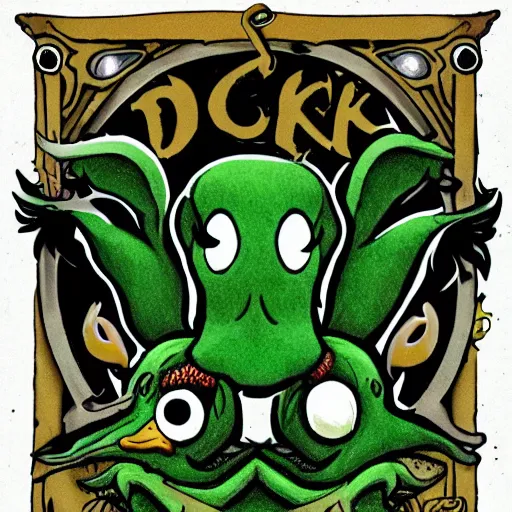 Prompt: duck Cthulhu