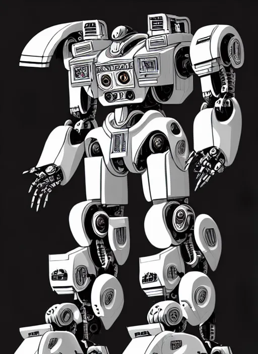 Prompt: very technical and detailed blueprint of a robot tiger, center frame, side view intricate details, ultra - detailed, baroque style, illustration, desaturated, concept art, in the style of battletech, zoids, voltron