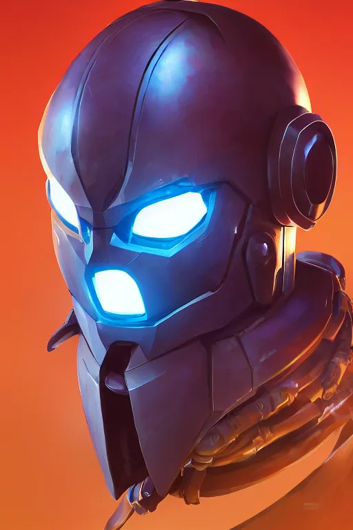 Image similar to epic mask helmet robot ninja portrait stylized as fornite style game design fanart by concept artist gervasio canda, behance hd by jesper ejsing, by rhads, makoto shinkai and lois van baarle, ilya kuvshinov, rossdraws global illumination radiating a glowing aura global illumination ray tracing hdr render in unreal engine 5