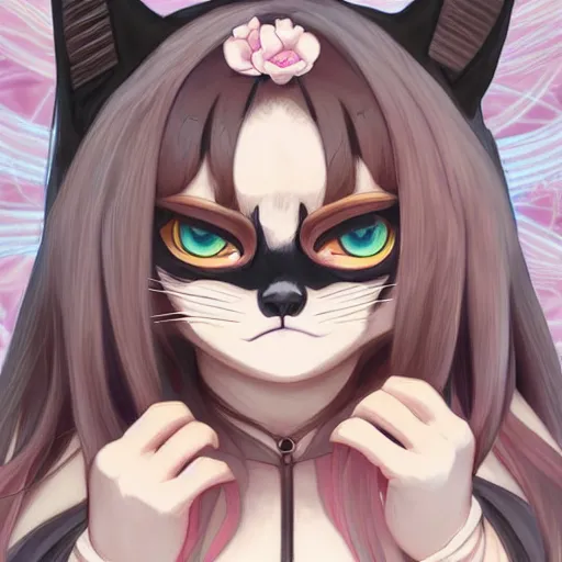 Prompt: Grumpy cat as an anime waifu, anime, weeb, asuka, die cut sticker , intricate, elegant, highly detailed, digital painting, artstation, concept art, smooth, sharp focus, illustration, art by artgerm and greg rutkowski and alphonse mucha and francisco goya