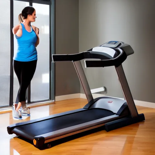 Prompt: exercise treadmill stress test, professional photo