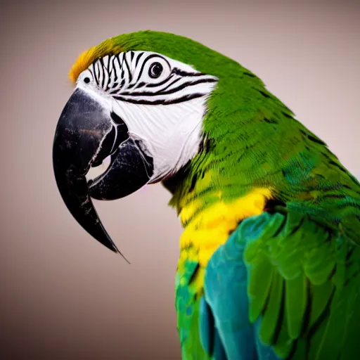 Prompt: photo of parrot eating a birthday cake, highly detailed, cinematic, strong bokeh, 4 k