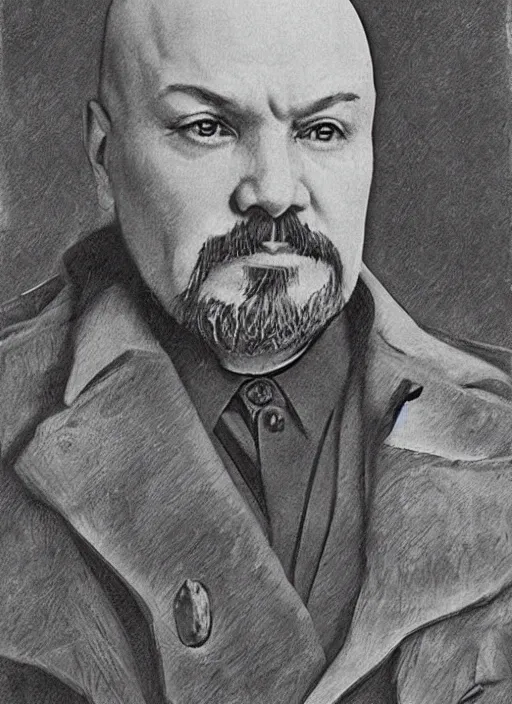 Image similar to lenin makes world revolution art in realistic style