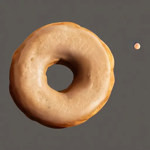 Prompt: photorealistic of earth planet shape of donut