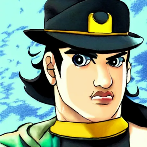 Image similar to mario as jotaro