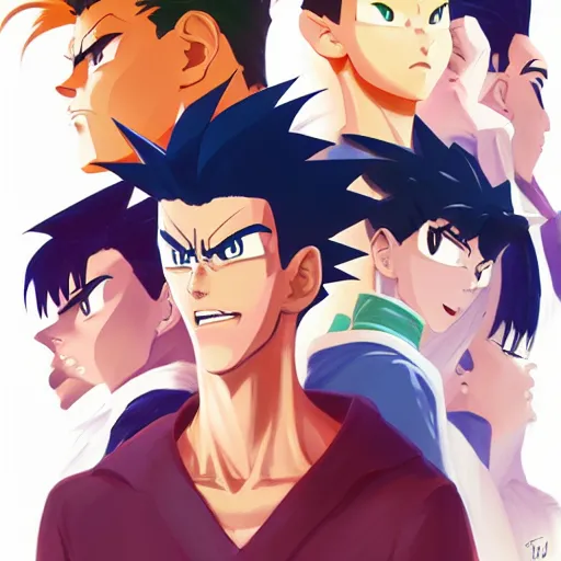 Image similar to face icon stylized minimalist yu yu hakusho, loftis, cory behance hd by jesper ejsing, by rhads, makoto shinkai and lois van baarle, ilya kuvshinov, rossdraws global illumination