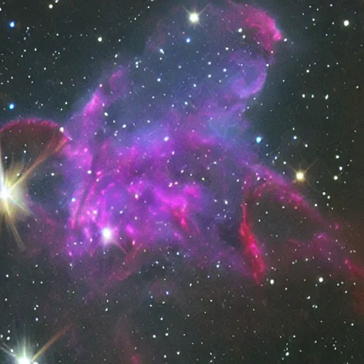 Prompt: demon shaped nebula