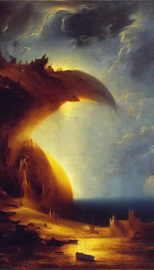 Prompt: the end of the world, by john martin