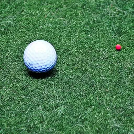 Prompt: golf ball striking earth at 99% the speed of light