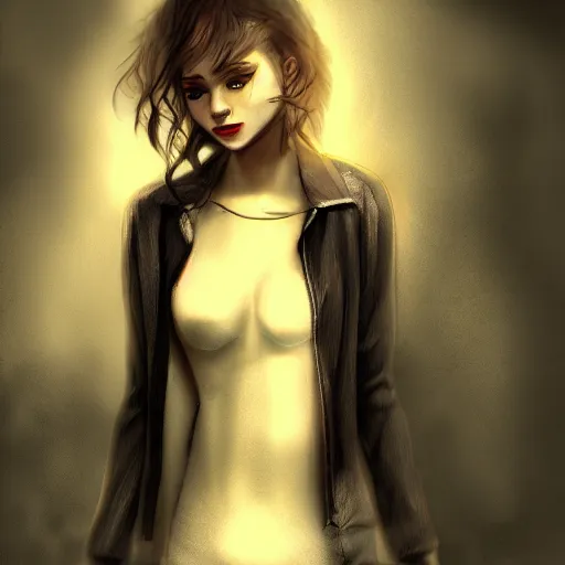 Image similar to moistcritikal, casually dressed, cinematic, gloomy background, realistic, digital art, character art, 8 k