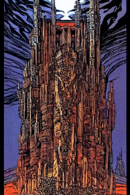 Image similar to castle by Philippe Druillet