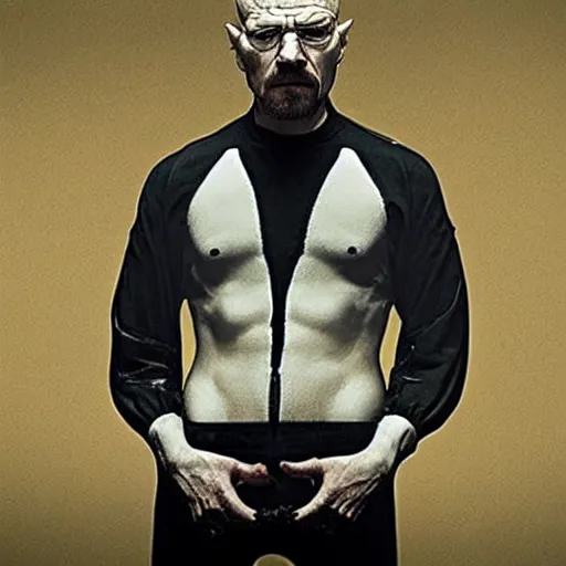 Image similar to walter white as venom