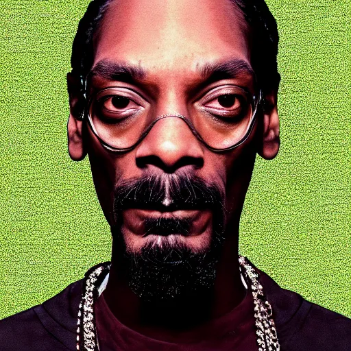 Image similar to snoop dogg with eyes of weed buds soft portrait photography by jonathan zawada