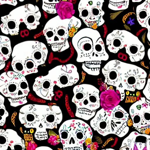 Image similar to day of the dead sugar skulls of goats and sheep