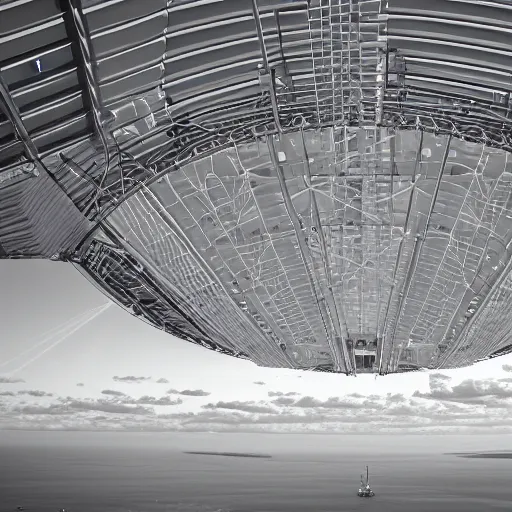 Image similar to a beautiful landscape inside one of the structures from the halo array