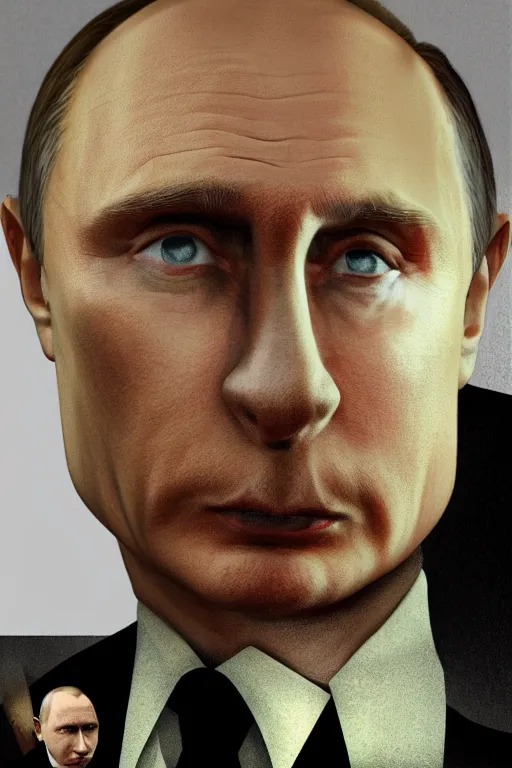 Prompt: a medium shot portrait of vladimir putin as a gta 4 character, intricate detail, trending on artstationhq