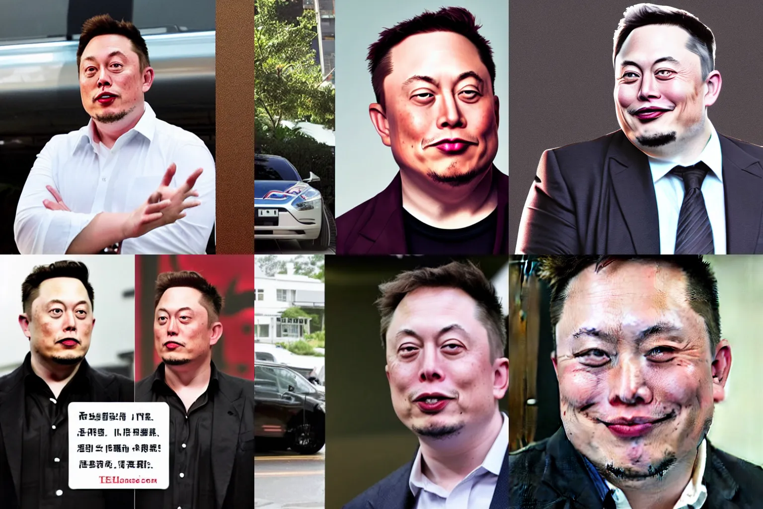 Prompt: fat asian Elon musk