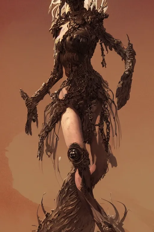 Image similar to a full body portrait of a beautiful post apocalyptic offworld nordic necromancer dancing reposed by the magma pits, intricate, elegant, highly detailed, digital painting, artstation, concept art, smooth, sharp focus, illustration, art by krenz cushart and artem demura and alphonse mucha