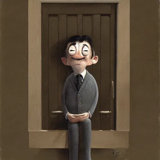 Image similar to Mr Bean, by John Kenn Mortensen