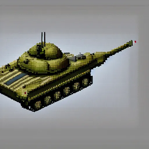 Prompt: a military pixel art of a tank by david pentland, world war 2 background,artstation,deviantart,Unreal Engine, #pixelart