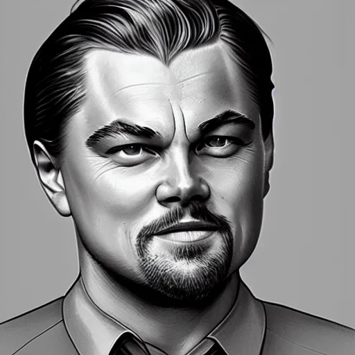 Prompt: Leonardo DiCaprio with a mullet and mustache, portrait, detailed