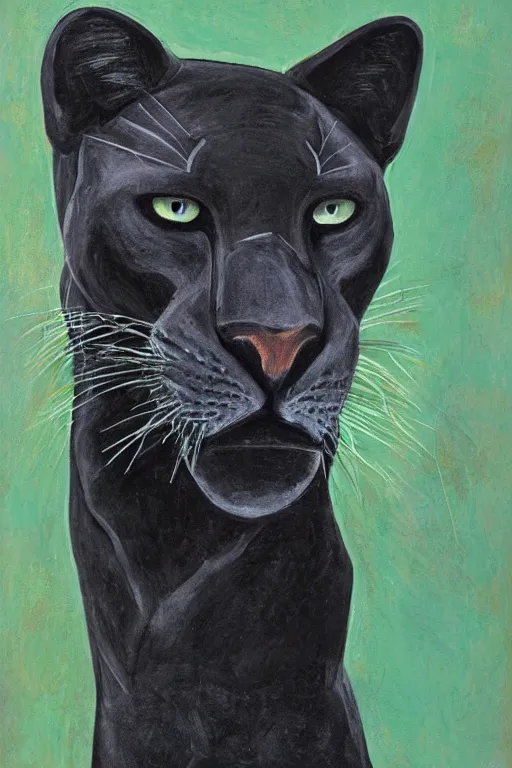 Image similar to portrait of the caucasian black panther, lgbtq, award winning portrait