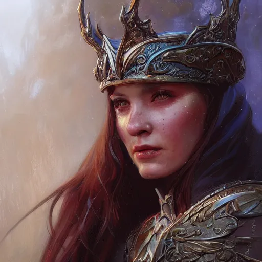 Prompt: the flame female wizard as a realistic d & d fantasy character, closeup portrait art by donato giancola and greg rutkowski, vintage retro, realistic face, digital art, trending on artstation, symmetry!!