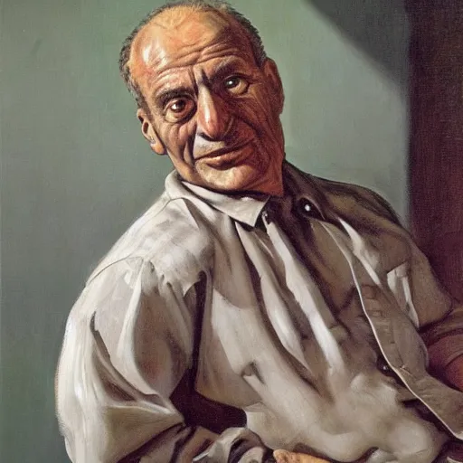 Prompt: portrait of antonio variacoes, painting by paula rego, high detail, high resolution