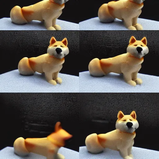 Image similar to shiba inu dog as a lego set, soft lighting
