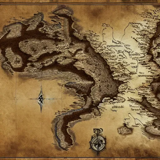 Prompt: fantasy map, high resolution, atlas, high quality