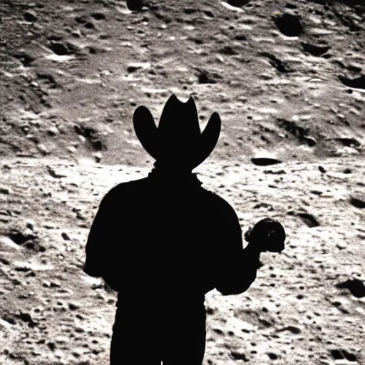 Prompt: the earth as seen from the moon with a cowboy, 5 0 mm