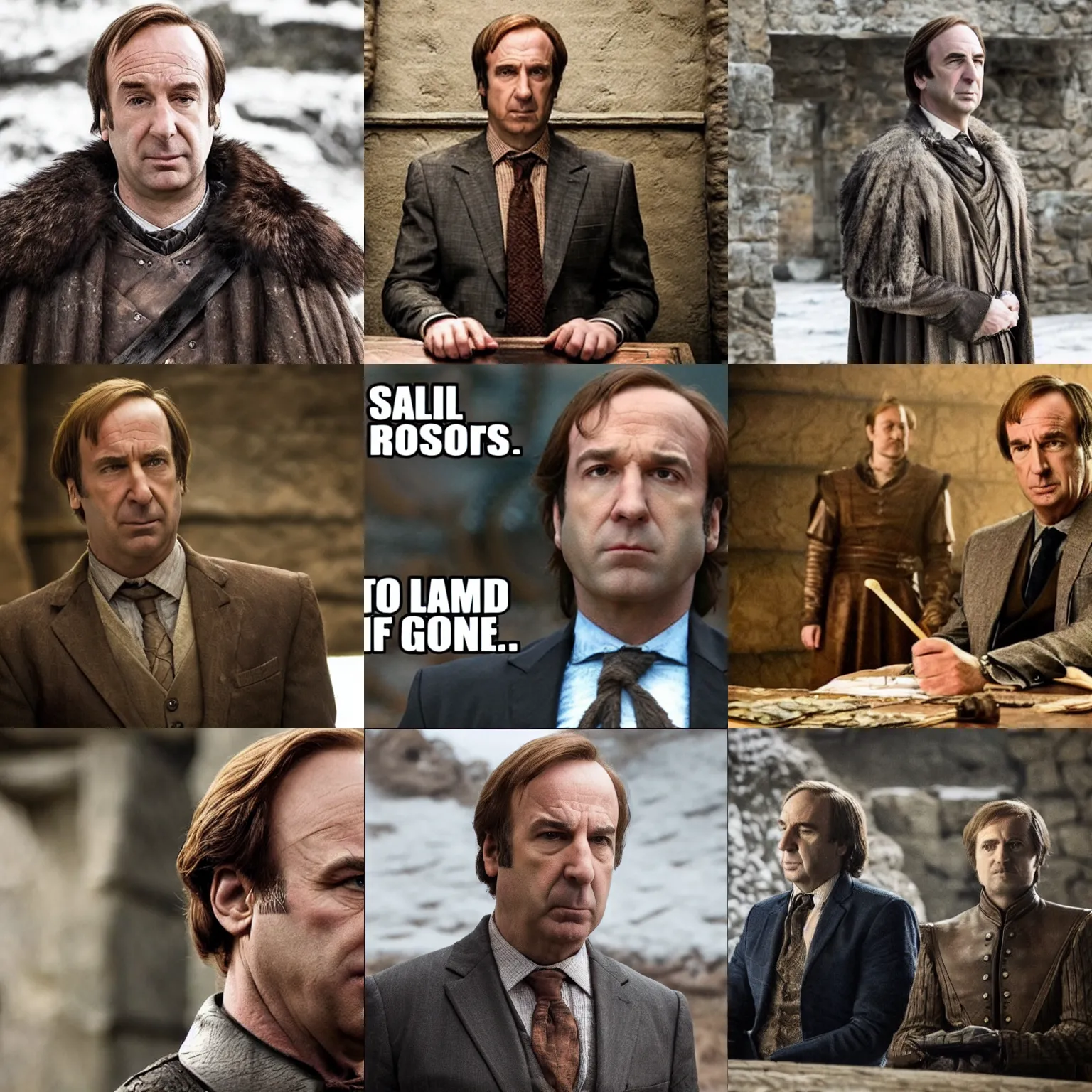 Prompt: Saul Goodman in Game of Thrones