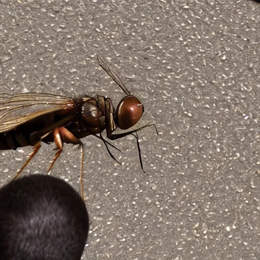 Prompt: spanch bob catches a fly