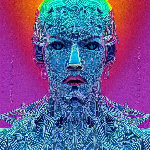 Prompt: the head of a beautiful and elegant man partially made of rainbows, an ultrafine detailed illustration by james jean, final fantasy, intricate linework, bright colors, behance contest winner, vanitas, angular, altermodern, unreal engine 5 highly rendered, global illumination, radiant light, detailed and intricate environment