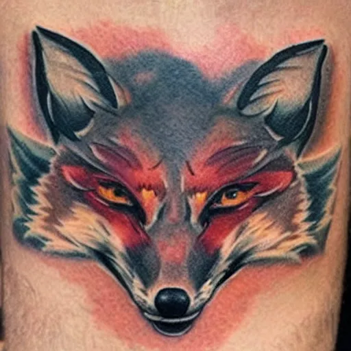 Image similar to demon fox tatoo