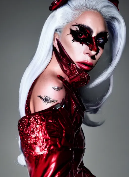 Prompt: lady gaga by nick knight, born this way, born this way album, red weapon 8 k s 3 5, cooke anamorphic / i lenses, highly detailed, cinematic lighting