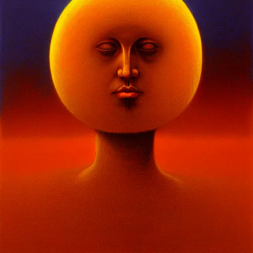 Image similar to The queen of the sun by Zdzisław Beksiński, oil on canvas, intricately detailed artwork, 8k